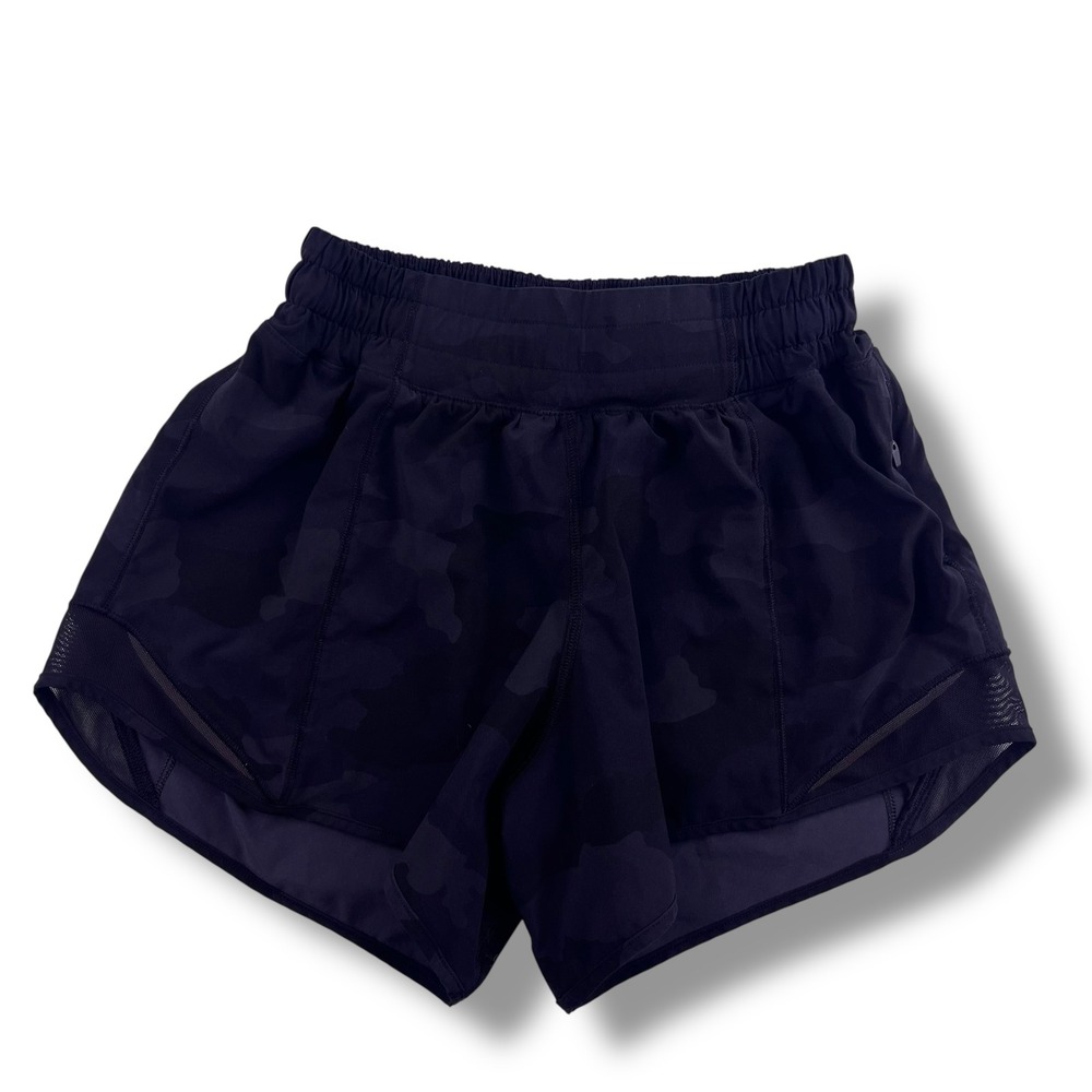 Lululemon Hotty Hot High Rise Lined Short 4 Heritage 365 Camo Deep Coal Multi 2